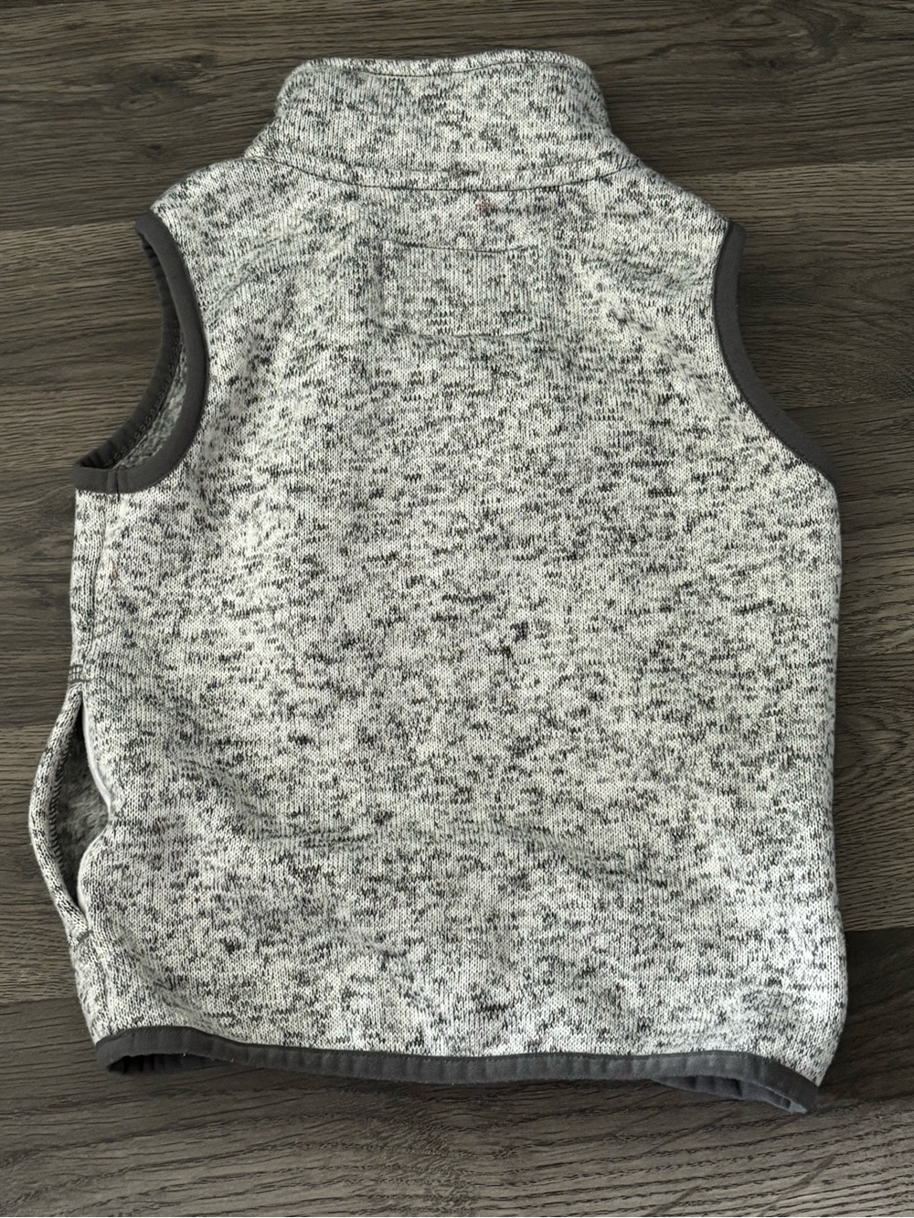 Carter's Gray Marled Fleece Vest With Pockets - Toddler 3T - Picture 2 of 3